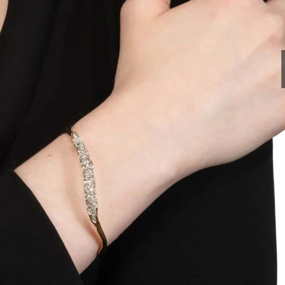 Alexis Bittar Gold and Silver Textured Bracelet